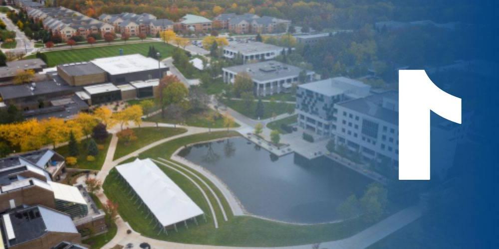 Ariel shot of Allendale Campus - Reach Higher 2025